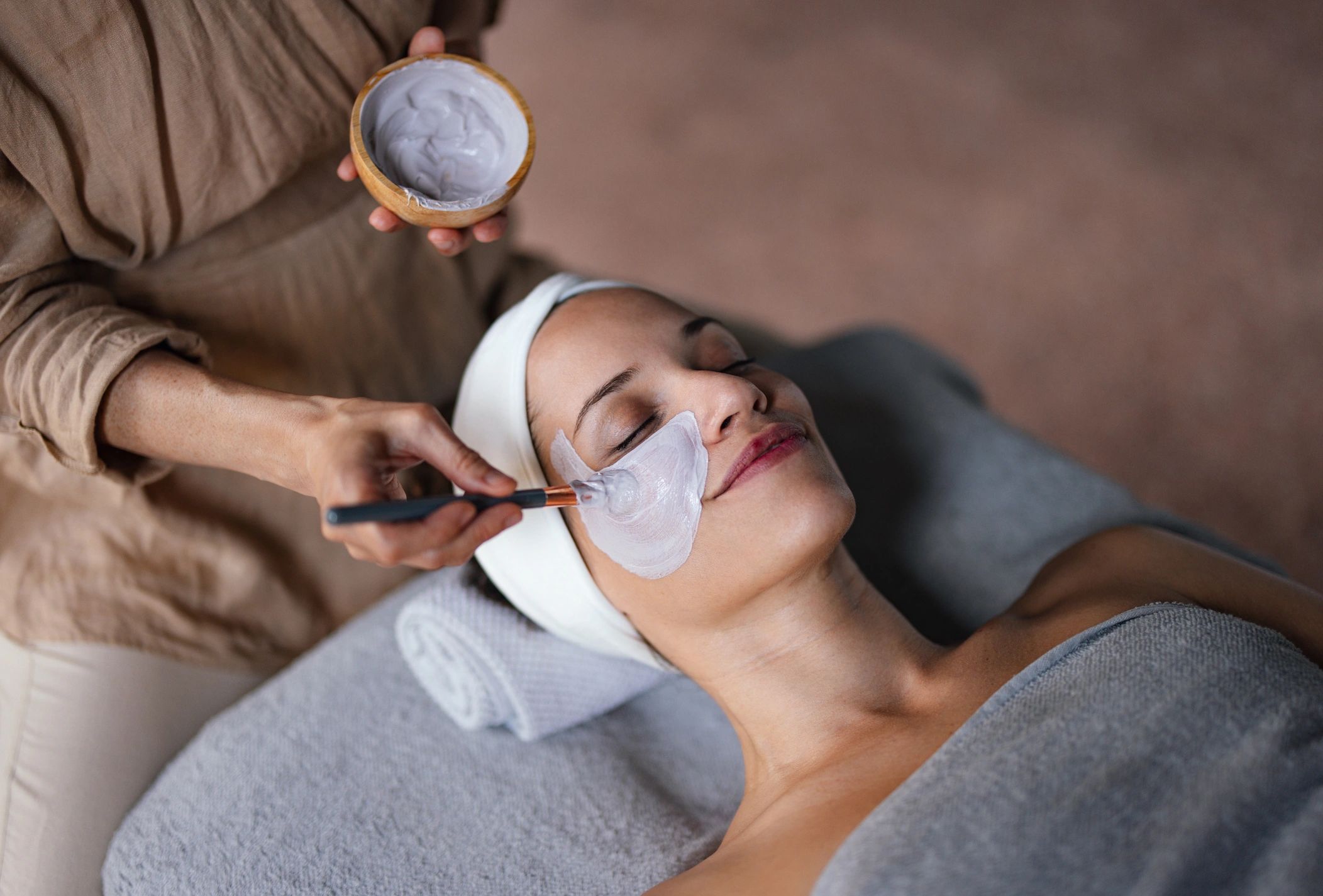 beauty treatment facial wellness pastel